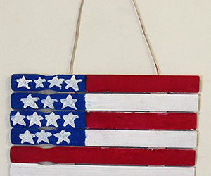 Paint Stick American Flag