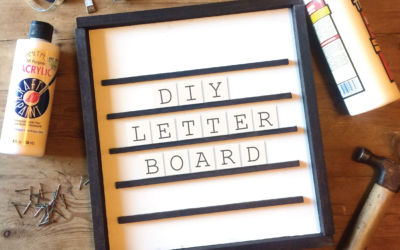 DIY Wood Letter Board (w/ ALL ReStore Materials)